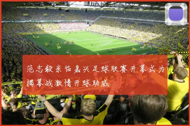 范志毅亲临嘉兴足球联赛开幕式为揭幕战激情开球助威